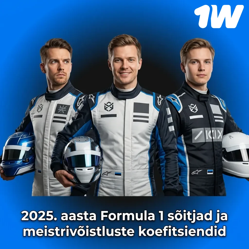 2025. aasta F1 sõitjad ja meistrivõistluste koefitsiendid – kõik tiimid ja sõitjad