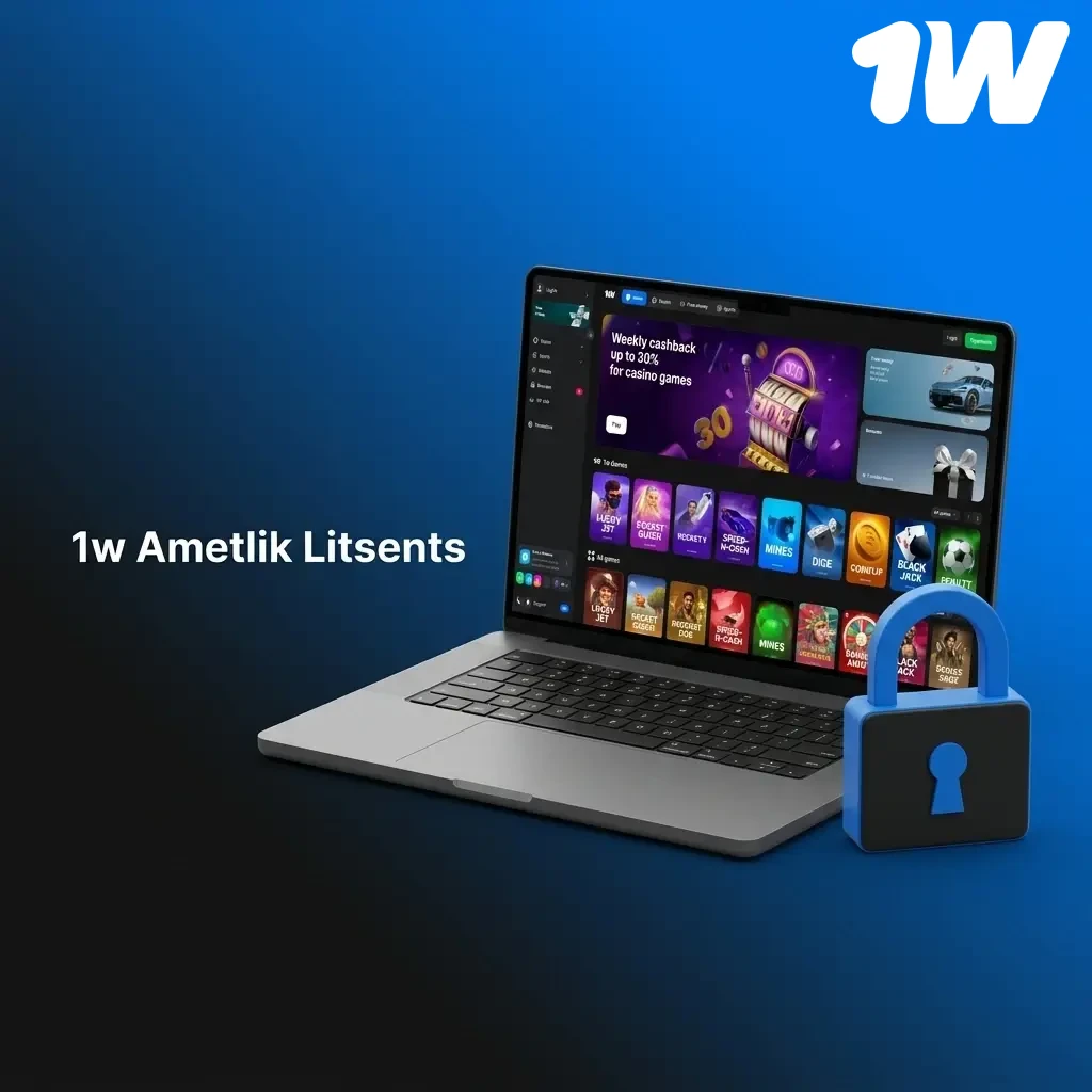 1w Curaçao mänguameti litsents tagab rahvusvaheliste hasartmängu standardite järgimise ja mängijate kaitse