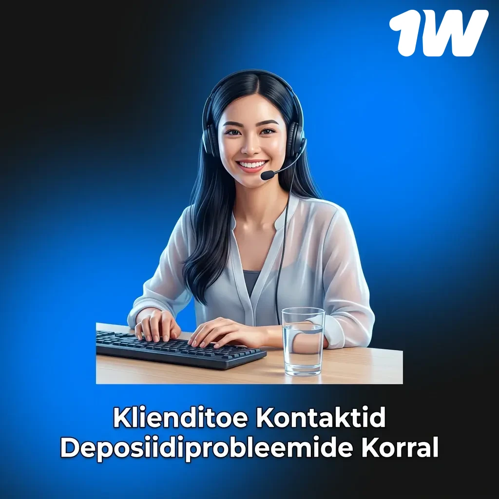 1W klienditoе on saadaval 24/7 – live chat, e-post support@1w.com ja Telegram deposiidiprobleemide lahendamiseks.