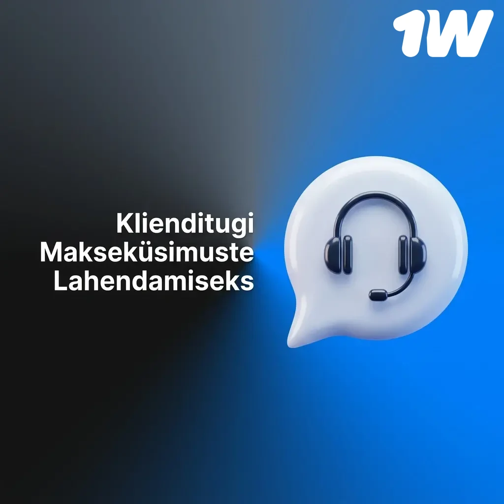 1W klienditugi ööpäevaringselt: live-vestlus, e-post, Telegram ja toetusvorm makseküsimuste lahendamiseks