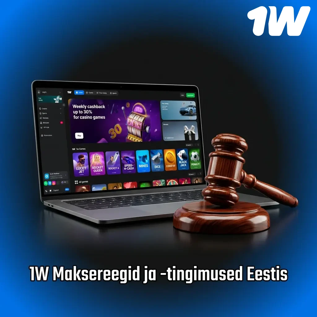 1W maksereegid Eestis: identiteedi kinnitamine, sissemakse ja väljamakse tingimused ning tehingulimiidid