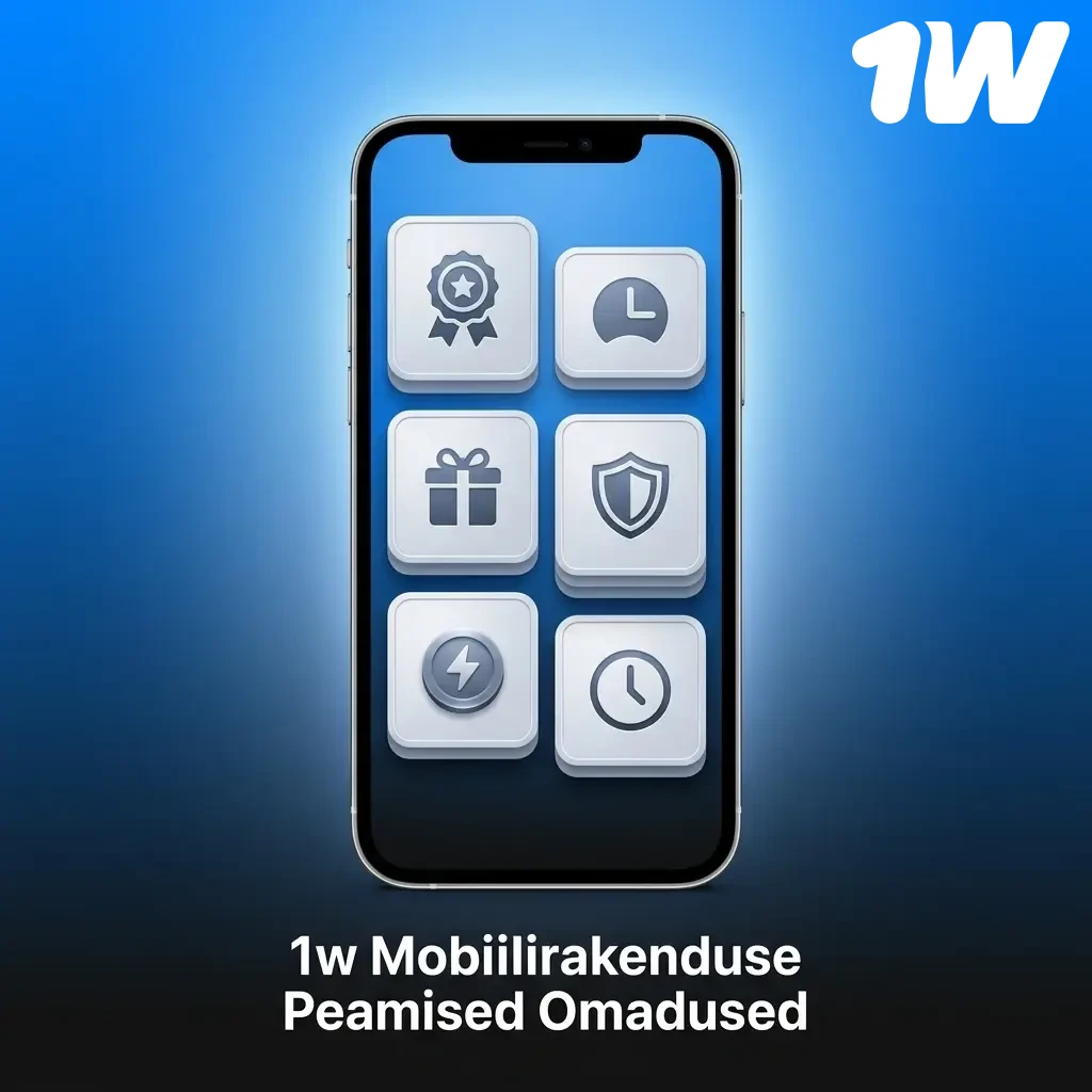 1w mobiilirakenduse omadused: eestikeelne liides, 3000+ mängu, spordipanused ja kuni 600% boonus