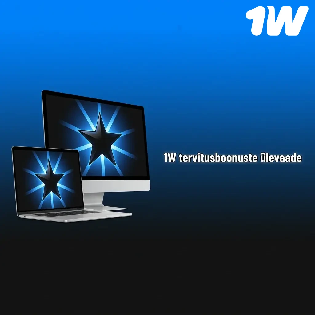 1W kasiino tervitusboonused: 4 deposiidiboonust kuni 170% ja 180 tasuta keerutust