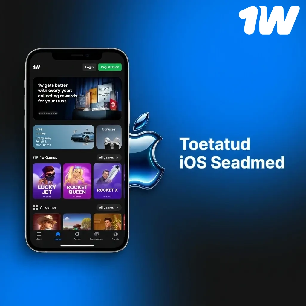 Apple'i iOS seadmed, mis toetavad 1w PWA versiooni: iPhone 15, 14, 13, 12, 11, iPad Pro, Air ja iPod touch