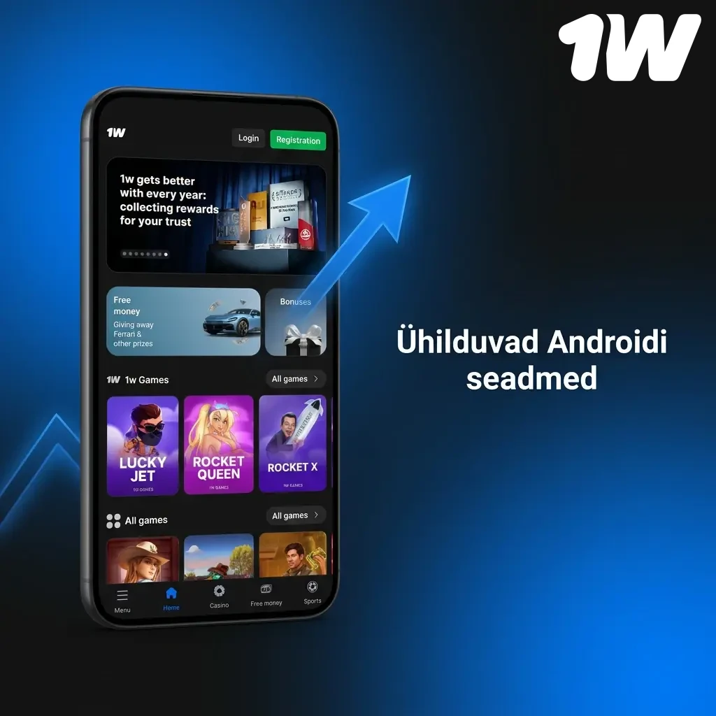 1W rakendusega ühilduvad Androidi seadmed: Samsung, Xiaomi, OnePlus, Google Pixel, Huawei, Sony ja teised