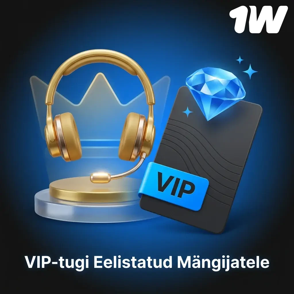 VIP-tugi eelistatud mängijatele: dedikeeritud kontohaldur, prioriteetne järjekord ja kiire vastamisaeg 1W lojaalsusprogrammis