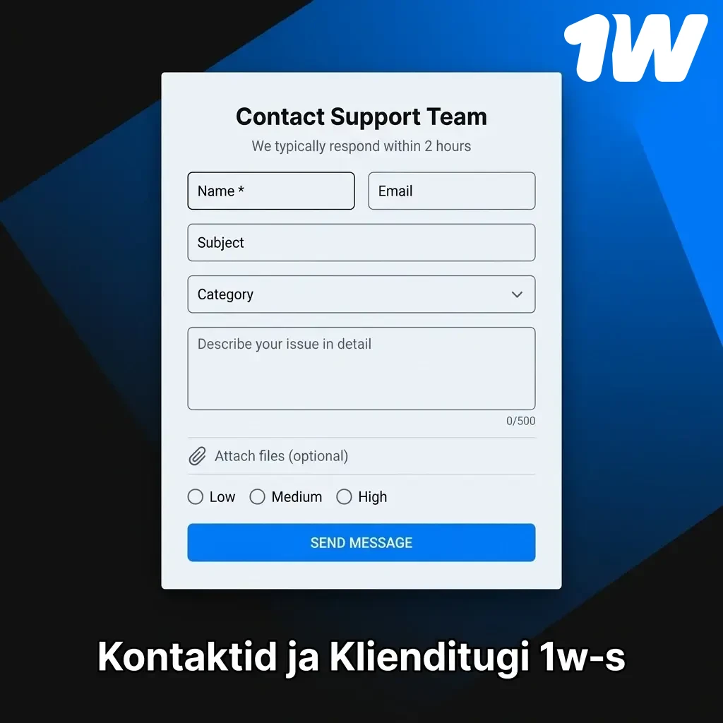 1w klienditugi ööpäevaringselt: live vestlus, e-post ja Telegram Eesti kasutajatele
