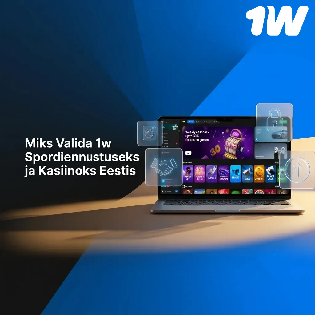 1w spordiennustus ja kasiino Eestis – krüptomaksed, boonused ja lai spordikate