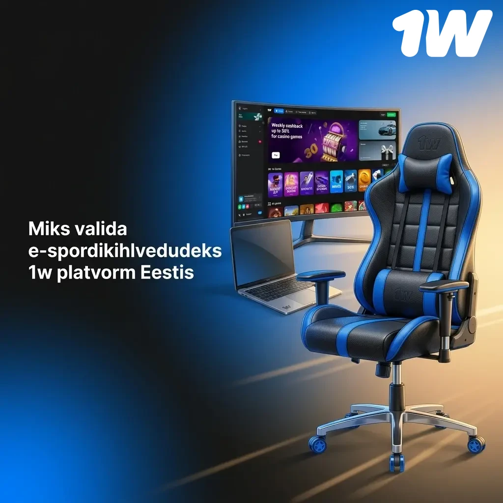 1w e-spordikihlvedude platvorm Eestis – kõrged kursid, boonused ja mugav mobiilirakendus