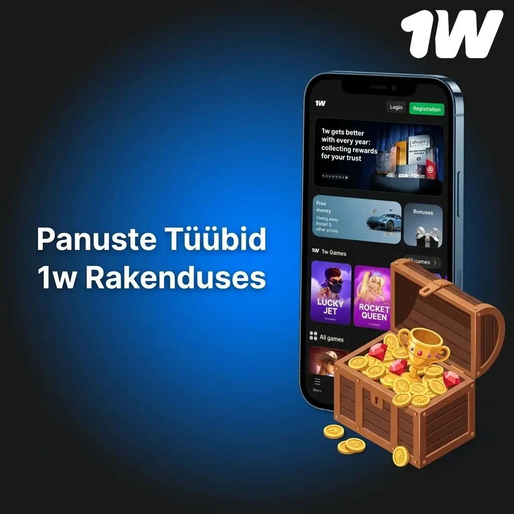 1w rakenduse panuste tüübid: üksikpanus, akumulaator, treble, süsteempanus ja live-panus mängijatele