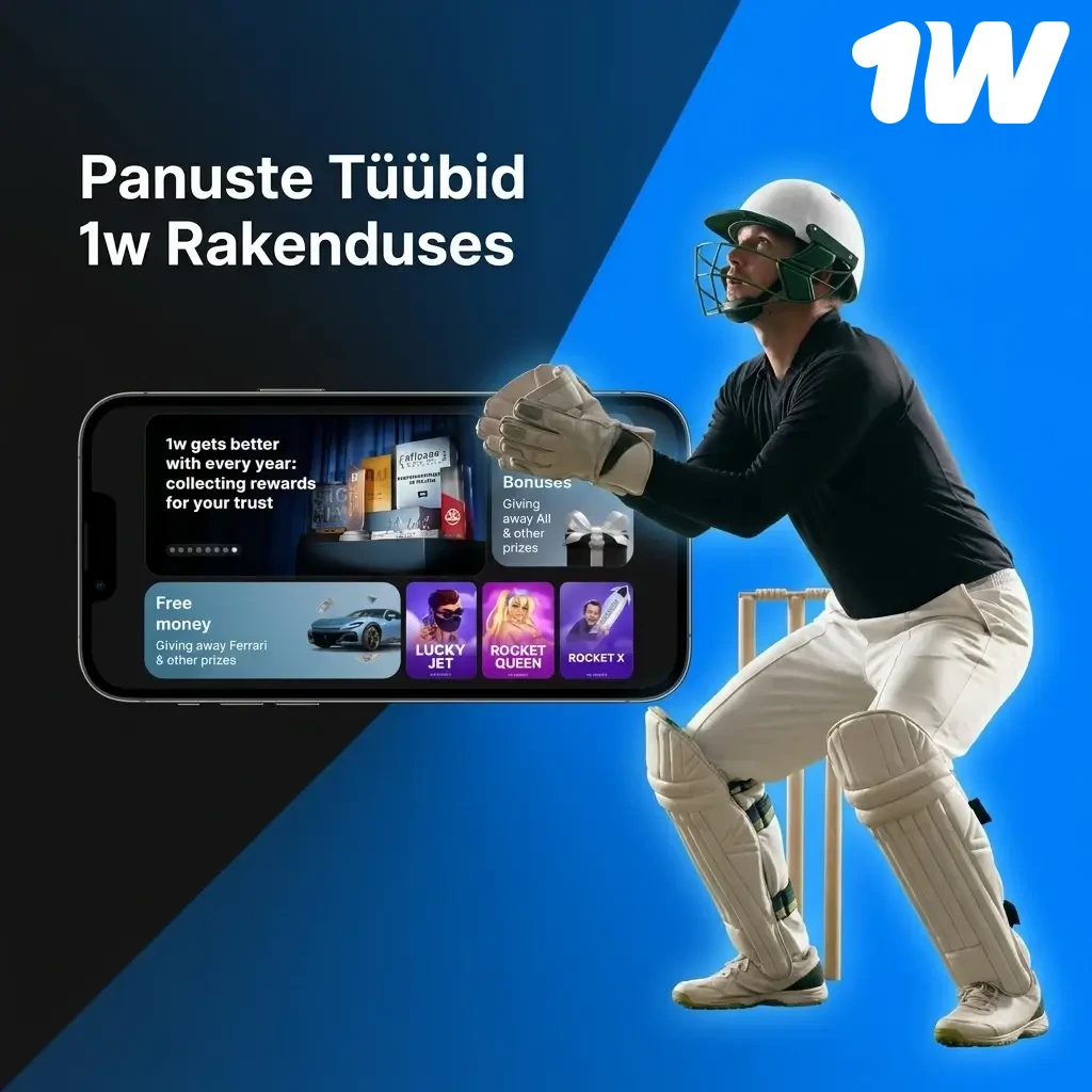 1w rakenduse panuste tüübid: üksikpanus, ekspresspanus, süsteempanus, live-panus ja pikaajaline panus