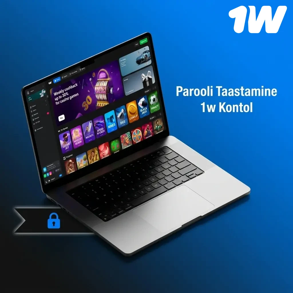 1w konto parooli taastamine: sisselogimisleht, e-posti kinnitus ja uue turvalise parooli loomine