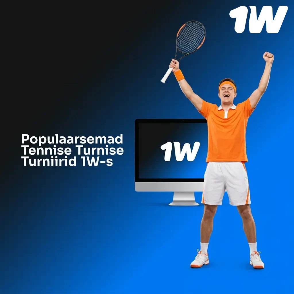 Populaarsemad tennise turniirid 1W-s: Grand Slam, ATP ja WTA võistlused panustamiseks
