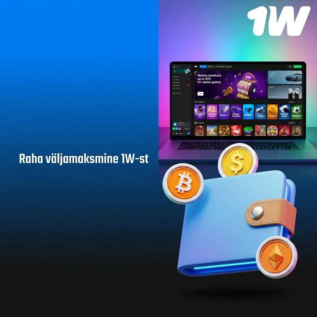 1W kasiinost raha väljamaksmine – sammud konto verifitseerimisest väljamakse kinnitamiseni