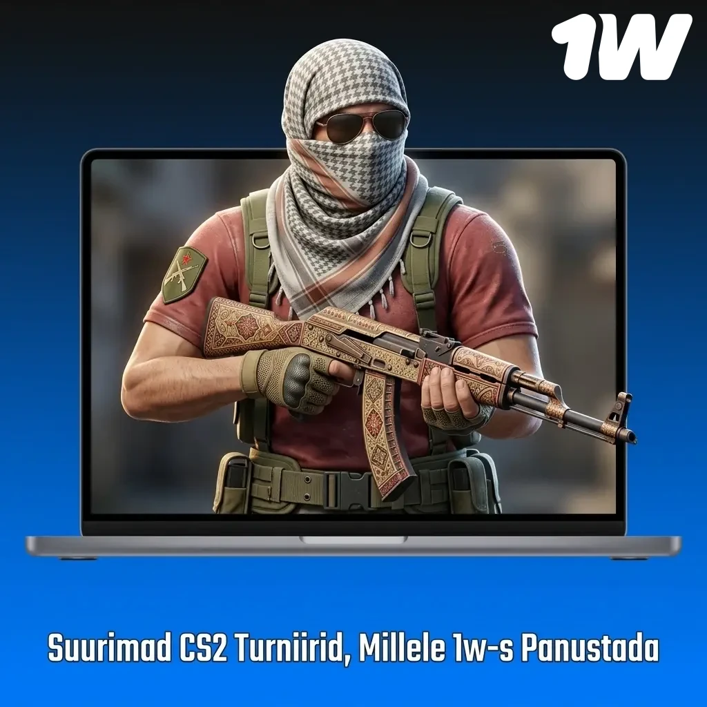 CS2 suurimad turniirid nagu Valve Major, ESL Pro League ja BLAST Premier – panusta 1w-s tippmängudele