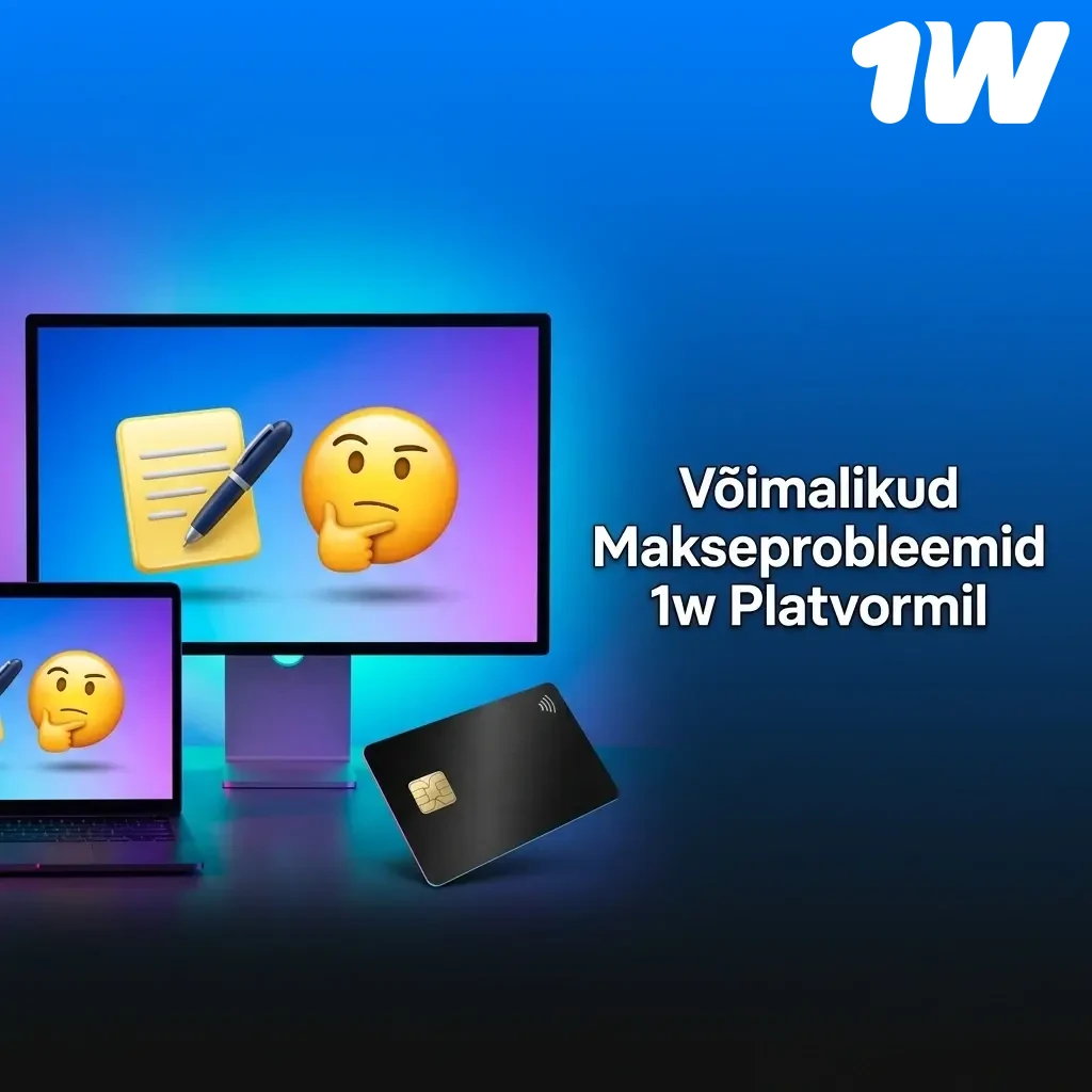 1w platvormi makseprobleemid: sissemaksed, väljamaksed, krüpto aadressid ja boonuse tingimused